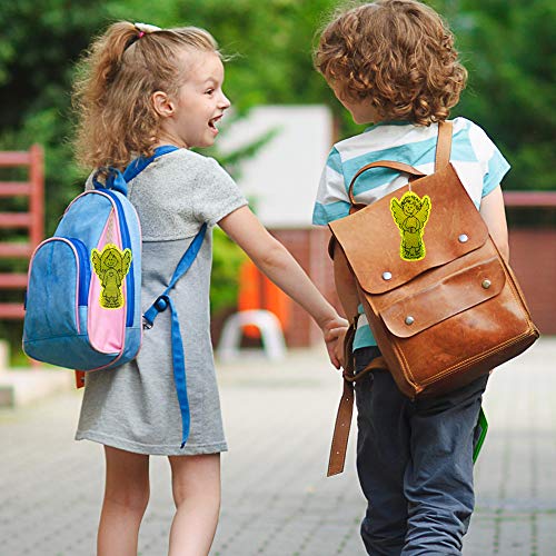 Schutzengel-Reflektor für Jungen mit hervorragenden reflektierenden Eigenschaften - erhöht die Sicherheit im Straßenverkehr, zur Befestigung an Schulranzen, Rucksack, Fahrrad oder Kinderwagen