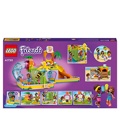 LEGO 41720 Friends Wasserparkerlebnis Spielset, Heartlake City Schwimmbad mit Mini-Puppen u. a. Olivia, Kinderspielzeug ab 6 Jahren