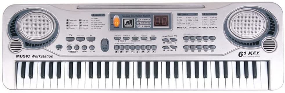 61 Keys Elektronische Tastatur Klavier LED Music Toy Weihnachtsgeschenk Musikinstrumente for Kinder guanjun1975