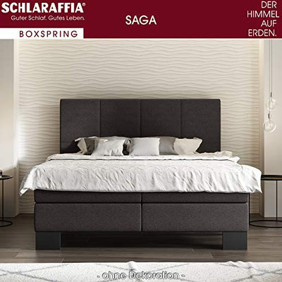 Schlaraffia Aktion Boxspringbett Saga 180x200cm anthrazit TFK-Matratzen H3