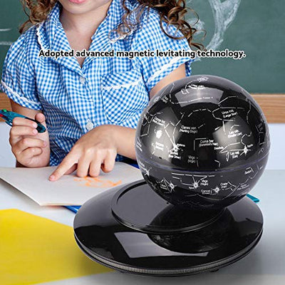 5 Zoll Magnetische Levitation Globo, Magnetische Schweben Weltkarten Globus mit LED Farblichtern, Wohnkultur Büro Dekoration Geografie Bildungs Kinderspielzeug Geschenk