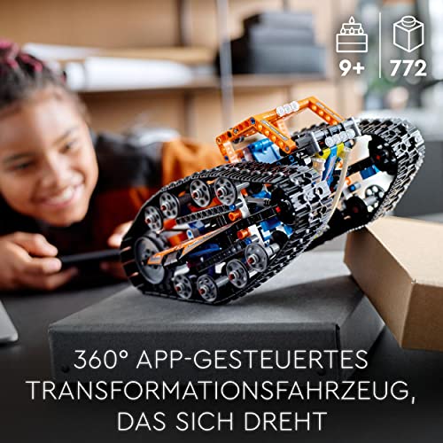 LEGO 42140 Technic App-gesteuertes Transformationsfahrzeug, ferngesteuerte Autos für Kinder, RC Offroad Modellbausatz, Geschenk zu Weihnachten