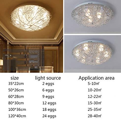 Deckenleuchte Creative Mordern Glas Lampen Persönlichkeit Warm Romantischen Wohnzimmer Deckenlampe Für Schlafzimmer Esszimmer Korridor,White-Light,120cm