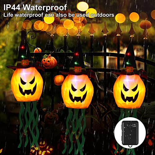 Halloween Dekoration Lichter Kürbis Atmosphäre Lichter Leuchtende Dekoration Weihnachten Halloween Party LED Lampe Dekorative Lichterketten Fernbedienung Licht One Size