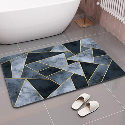 Super Absorbent Floor Mat, 40X60 cm rutschfeste Mikrofaser Badematten Home, Schnelltrocknende Badezimmerteppich Absorbierend Badteppich, Waschbar Badvorleger for Bathroom, Duschvorlege