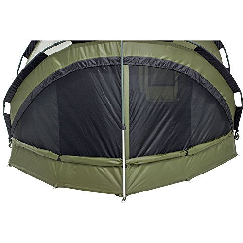 Lucx® Bivvy + Winterskin 'Bigfoot' 2-6 Man XXL Angelzelt + Überwurf/Karpfenzelt Carp Dome + Overwrap Fishing Tent Camping Zelt