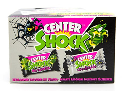 Center Shock Monster Mix | Box mit 100 Kaugummis | Extra-sauer | Cola- und Blutorangen-Geschmack