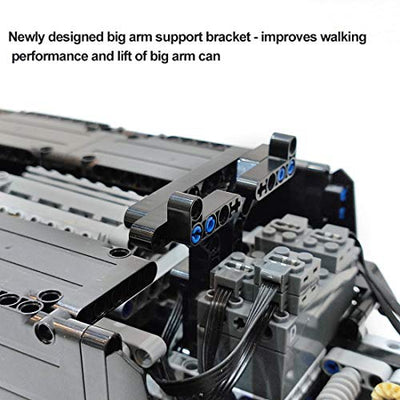 TRCS Technik Kran Bausteine, 7768 Teile 2.4G Groß Ferngesteuert Liebherr LTM1750-9.1 Mobilkran LKW mit 12 Motoren, Kranwagen Klemmbausteine Kompatibel mit Lego Technic, Rot, 110 x 16 x 22cm