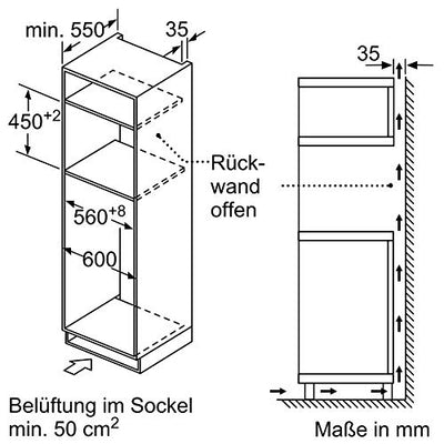 Neff C1CMG84N0 Einbau Kompaktbackofen mit Mikrowelle N50 / 45,4 x 59,4 x 57,0 cm (H x B x T) / 44 l / Edelstahl / Grill / 15 Automatikprogramme