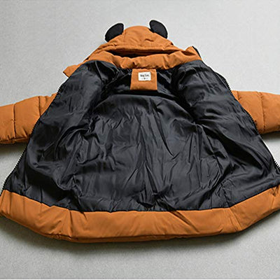 SXSHUN Jungen Winterjacke mit Abnehmbarer Kapuze Kinder Verdickte Outdoor Jacke Mädchen Wintermantel Daunenmantel Daunenjacke