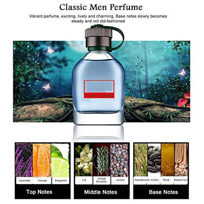 Herren Eau de Toilette Set, 25ml x 4PCS Tragbare Herren Duft Köln Parfüm Set Langlebiges Parfüm Geschenk für Ehemann Vater Freund