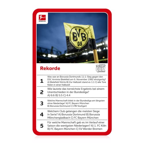 Top Trumps Quiz Bundesliga Edition Fußballquiz Alter 6+ Deutsch Win47230 Mehrfarbig