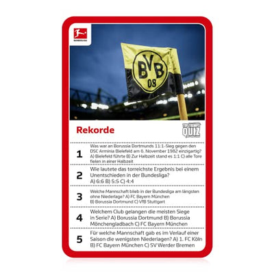 Top Trumps Quiz Bundesliga Edition Fußballquiz Alter 6+ Deutsch Win47230 Mehrfarbig