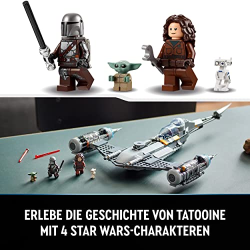 LEGO 75325 Star Wars Der N-1 Starfighter des Mandalorianers aus Das Buch von Boba Fett, Spielzeug zum Bauen, Set mit Figur des Baby Yoda, Geschenk zu Weihnachten