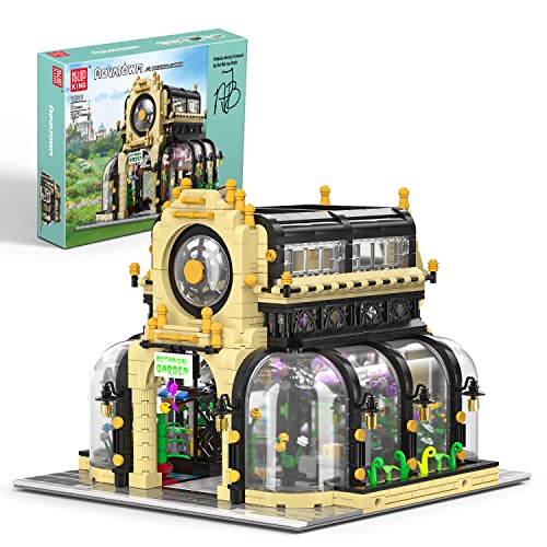 Mould King Haus Bausteine Bausatz Botanischer Garten Bauspielzeug-Set Mit Led-licht 360°-Panorama-Design Moc Klemmbausteine Weihnachten Wohnkultur Für Erwachsene Und Kinder (2147 Teile)