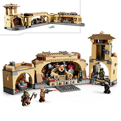 LEGO 75326 Star Wars Boba Fetts Thronsaal Spielzeug zum Bauen mit Palasts von Jabba und 7 Minifiguren, ab 9 Jahren