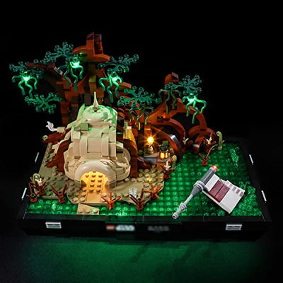 LIGHTAILING Licht-Set Für Lego 75330 Jedi Training on Dagobah - Diorama Bausteinen Modell - Modell Set Nicht Enthalten