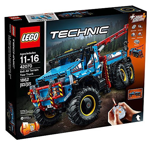 LEGO Technic 6x6 All Terrain Abschleppwagen 42070 Building Kit (1862 Teile)