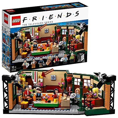 LEGO 21319 Ideas Friends Central Perk Café für Erwachsene und Fans der Kultserie, Konstruktionsspielzeug mit 7 Minifiguren, Set zum 25. Jubiläum