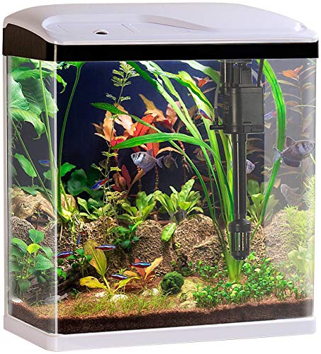 Sweetypet Nanobecken: Nano-Aquarium-Komplett-Set mit LED-Beleuchtung, Pumpe und Filter, 25 l (Aquarien)