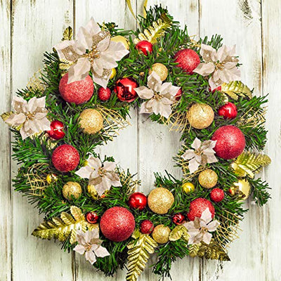 24 Stücke Weihnachten Funkeln Weihnachtsstern Blumen Künstliche Weihnachten Blumen Hochzeit Weihnachtsbaum Neujahr Ornamente (Gold)