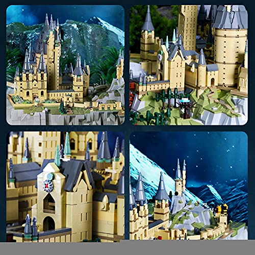 Mould King 22004 Haus Bausatz, 6862 Teile Groß Magisches Hogwarts Schloss Bausteine Kompatibel mit Lego