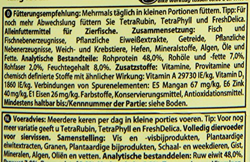 TetraMin XL Granules - langsam absinkendes Fischfutter für größere Zierfische in der mittleren Wasserschicht des Aquariums, 250 ml Dose