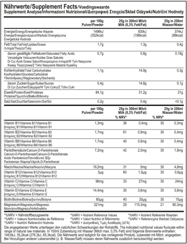 All Stars HY-PRO Protein-Pulver 500g I Eiweiß-Pulver ohne Zuckerzusatz I Low-Fat Powder I hochwertige Mehrkomponenten-Proteine I cremiger Protein-Shake mit Vanille-Flavour