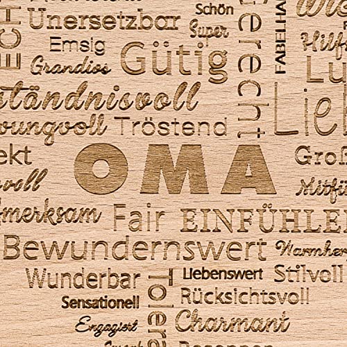 Spruchreif Premium QUALITÄT 100% EMOTIONAL · 2er Set Frühstücksbrettchen Oma und Opa · Brotzeitbrett mit Gravur · Geschenkidee Großeltern · Geschenk Opa · Geschenke Oma · Frühstücksbrettchen Gravur