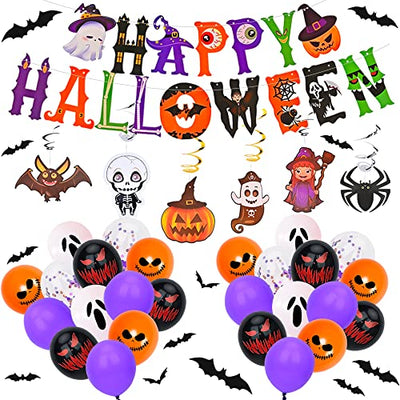 Halloween Deko luftballons Set, Halloween Ballons Party Dekoration