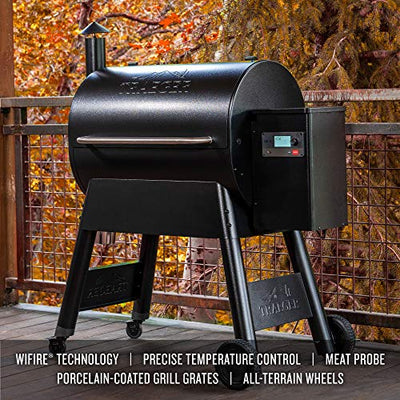 Traeger Grills Pro Series 780 Holz-Pelletgrill und Smoker mit Alexa und WiFIRE Smart Home Technologie, schwarz