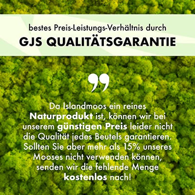 Islandmoos - Moos in 1kg / 500g / 200g, versch. Farben - Echtes konserviertes Natur-Moos (Island) zum Basteln, Dekomoos für die Deko zu Ostern, Modellbau (dunkelgrün, 4kg)