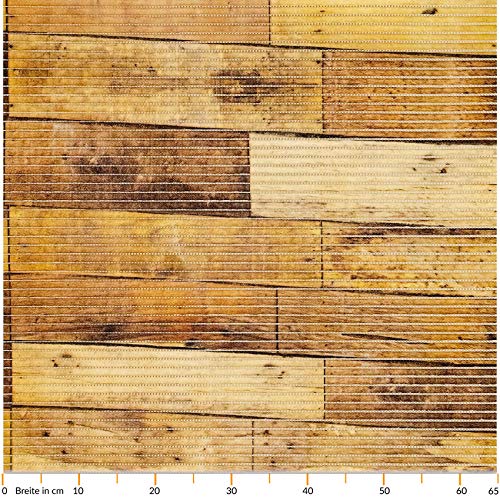 Badematte Weichschaummatte Bad- und Duschvorleger Teppich Antirutsch Badläufer Holz Diele Braun 100x65cm