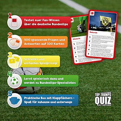 Top Trumps Quiz Bundesliga Edition Fußballquiz Alter 6+ Deutsch Win47230 Mehrfarbig