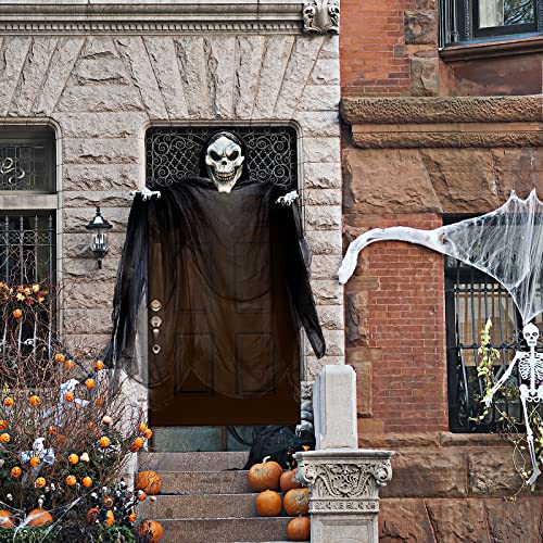 Wzone Halloween Gruselige Schwarz Tuch 215 x 500 cm (84 x 197 in), Schwarz Cover Gaze für Gothic Dekoration, Super Große Gruselige Tuch für Halloween Haunted Hause Party Cover Decorations