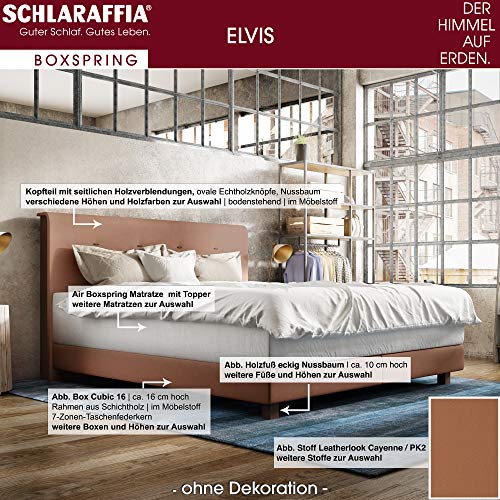 Schlaraffia Elvis Boxspringbett 200x200 cm inkl. Topper & Air-Matratze H2/H3