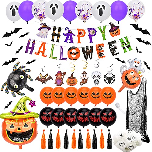 Halloween Deko luftballons Set, Halloween Ballons Party Dekoration