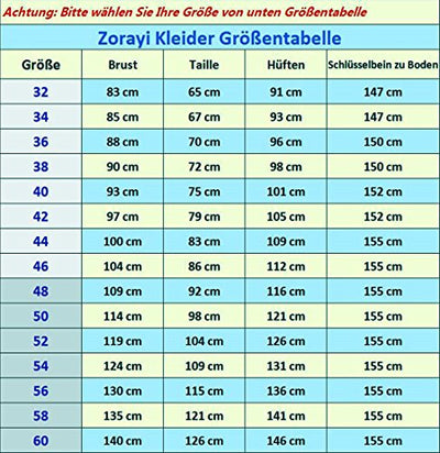 Zorayi Damen Kurze Cocktailkleider Heimkehr Kleider Abschlussballkleid Blau Größe 32