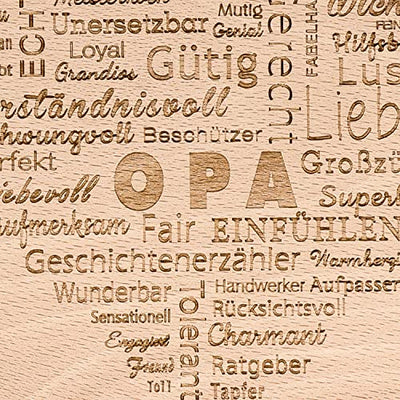 Spruchreif Premium QUALITÄT 100% EMOTIONAL · 2er Set Frühstücksbrettchen Oma und Opa · Brotzeitbrett mit Gravur · Geschenkidee Großeltern · Geschenk Opa · Geschenke Oma · Frühstücksbrettchen Gravur