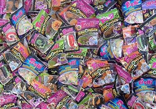 Trolli Wurfmaterial Karneval 5kg Halloween Süßigkeiten Mix Karton mit Trolli Fruchtgummi in Einzelverpackung, 1er Pack (1 x 5kg)