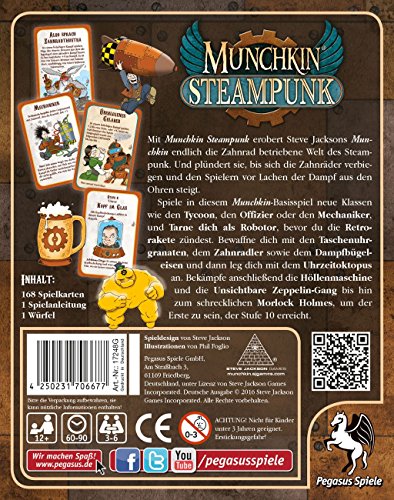 Pegasus Spiele 17248G - Munchkin Steampunk