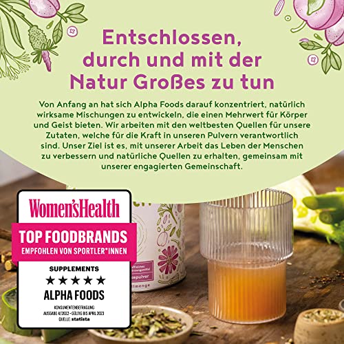 Darm-Elixier - Symbiotika mit Ballaststoffen und Alphabiom® Kulturen-Komplex, Flohsamenschalen, Inulin, Fenchel, Pektine, Klettenfrucht, Süßholzwurzel, Ohne Süßstoffe oder Aromen - 450 Gramm Pulver