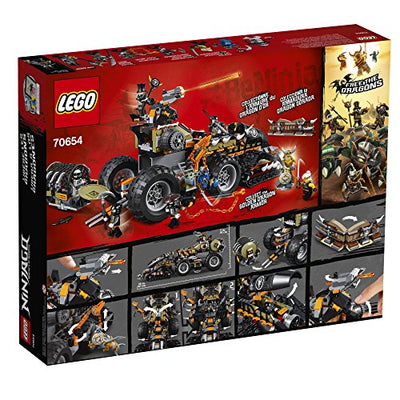 LEGO NINJAGO Masters of Spinjitzu: Dieselnaut 70654 Ninja Warrior Toy and Playset, Fun Building Kit with Brick Battle Tank Vehicle (1179 Piece)