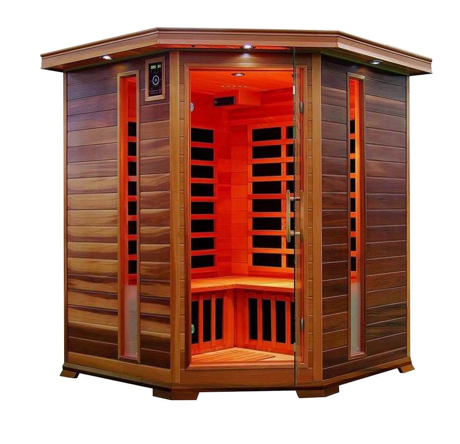 XXL Luxus LED Infrarotsauna Infrarotkabine Wärmekabine Sauna +Radio USB MP3.inkl. Speditionslieferung