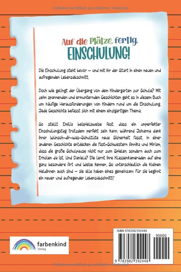 Auf die Plätze, fertig, Einschulung! Pädagogisch wertvolle Geschichten für Mädchen: Das besondere Buch zum Schulanfang - Geschenk für die Schultüte inkl. Hörbuch