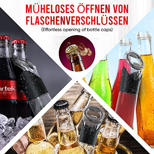 wortek Flaschenöffner mit Auffangbehälter Bieröffner Geschenke für Männer Adventskalender 2022 Männer Adventskalender Füllung Ideen, Männer Geschenke für Adventskalender Weihnachtsgeschenke für Männer