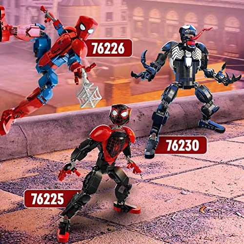 LEGO 76226 Marvel Spider-Man Figur, voll bewegliches Action-Spielzeug, sammelbares Superhelden Set, Spielzeug für Jungen und Mädchen