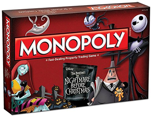 Monopoly Nightmare Before Christmas Board Game