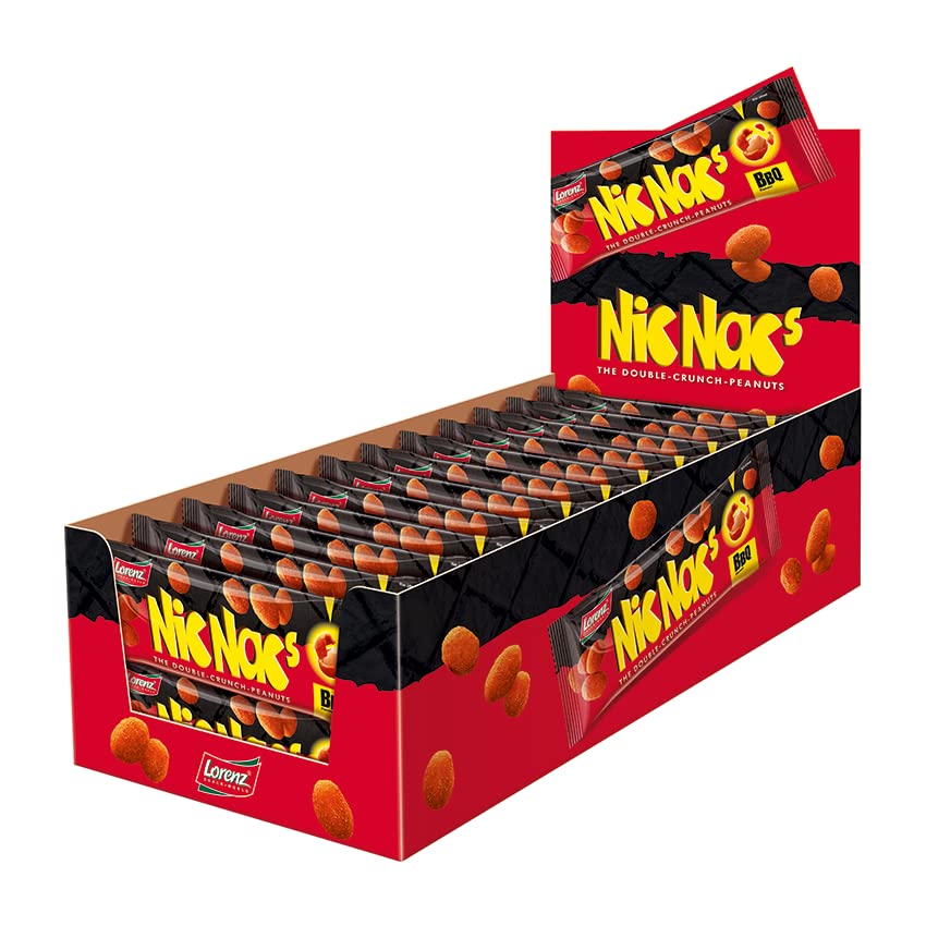 Lorenz Snack World NicNac's BBQ Riegel, 24er Pack (24 x 35 g)