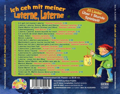 Ich geh mit meiner Laterne, Laterne - Meine schönsten Laternenlieder für Sankt Martin